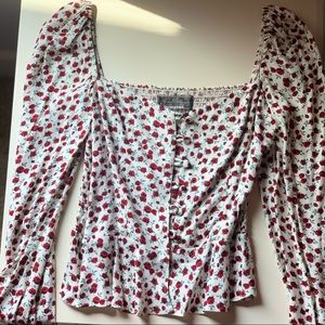 Reformation Rosaly Top